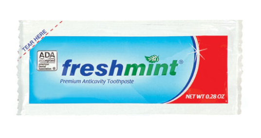 Freshmint Single Use Toothpaste Packet (ADA Approved) – American Detention