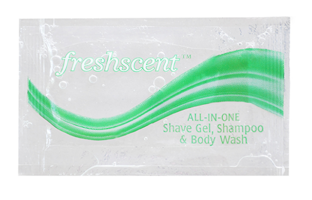 Shmapoo Packet Freshscent All-in-One Shampoo, Shave Gel, Body Wash Combo Packet ...
