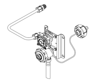 Willoughby Metering Valve Assembly with Ligature-Resistant Button (Single Temp)